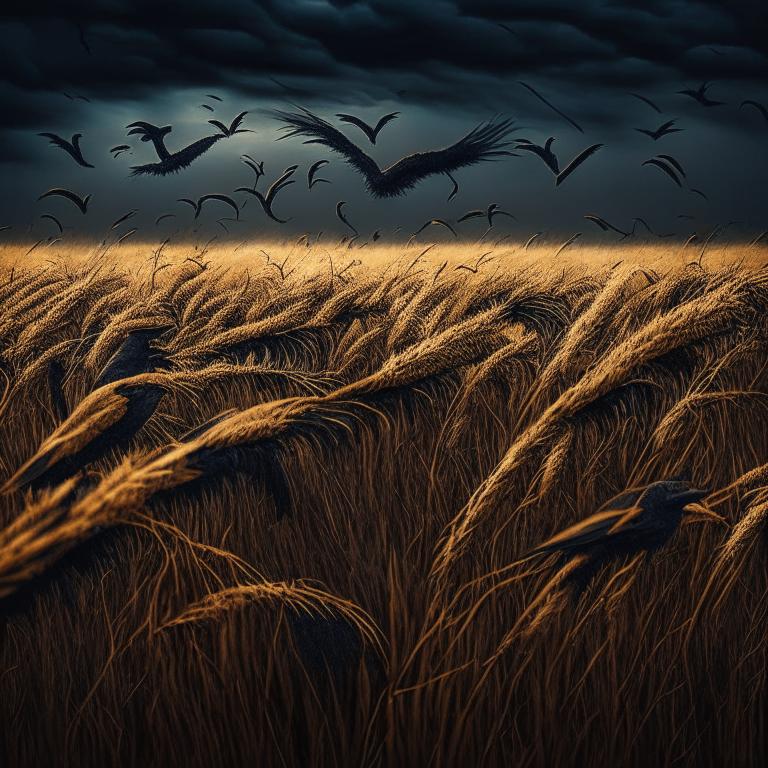 «Пшеничное поле с воронами» Стив Резник Тем